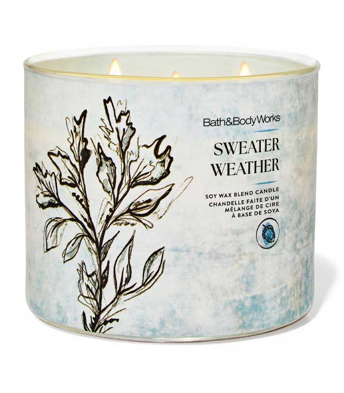 شمع بث اند بادی ورکز مدل Sweater Weather