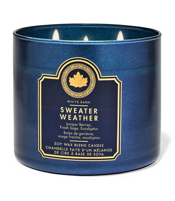 شمع بث اند بادی ورکز مدل Sweater Weather