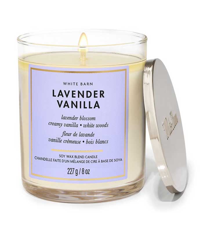 شمع بث اند بادی ورکز مدل lavender vanilla
