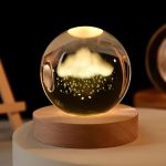 چراغ خواب مدل گوی کریستال طرح ایر ۱