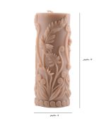 شمع دستساز قالبی مدل گندمزار قهوه ای