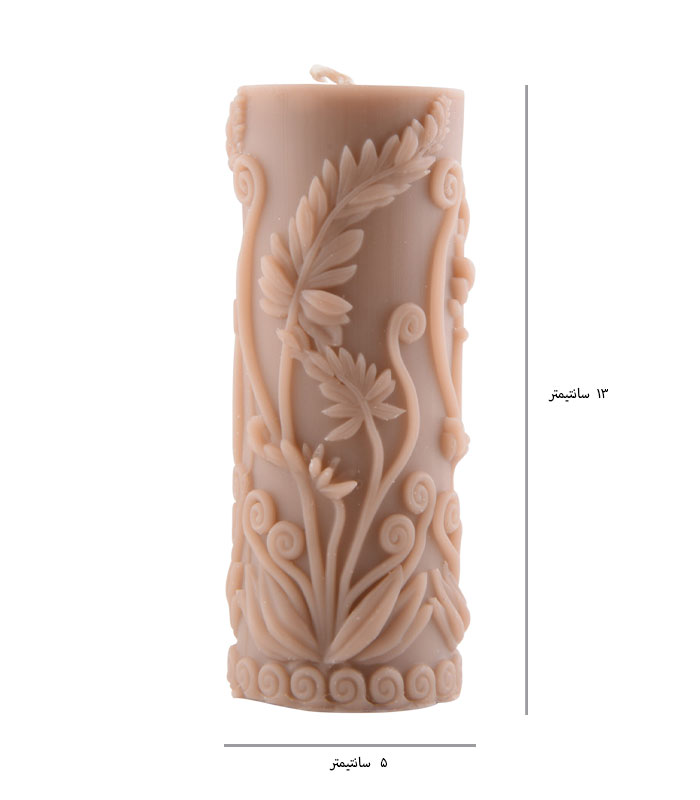 شمع دستساز قالبی مدل گندمزار قهوه ای