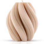 شمع دستساز قالبی مدل گوی ساحل کرم