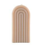 شمع دستساز قالبی مدل رنگین کمان کرم