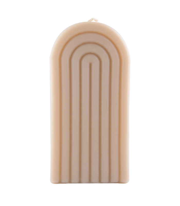 شمع دستساز قالبی مدل رنگین کمان کرم