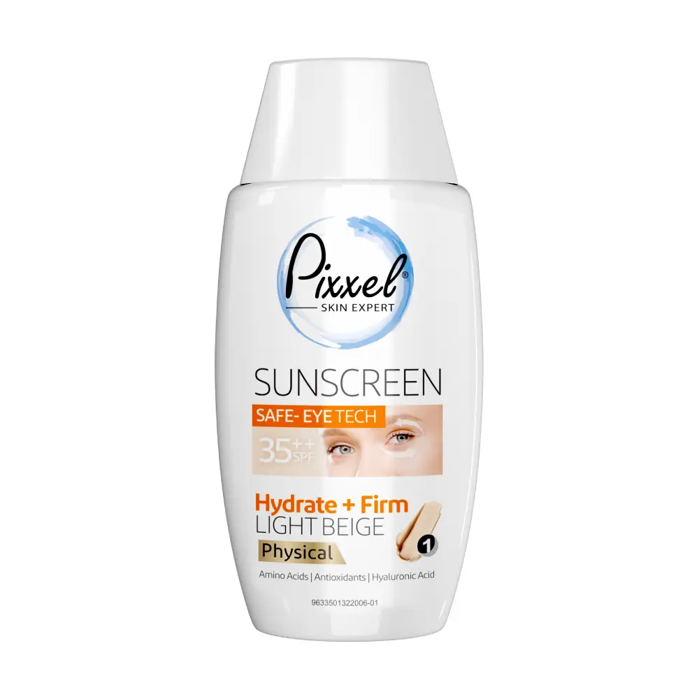 کرم-ضد-آفتال-دور-چشم-رنگ-بژ-روشن-پیکسل کرم ضد آفتاب دور چشم و صورت فیزیکال رنگ بژ روشن پیکسل - Image 1