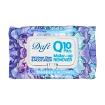 دستمال مرطوب پاک کننده آرایش دافی مدل Q10 طرح گل 1 50 عددی